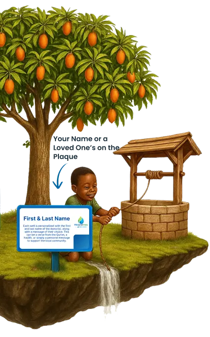 Une plaque personalised mobile - Well & Trees
